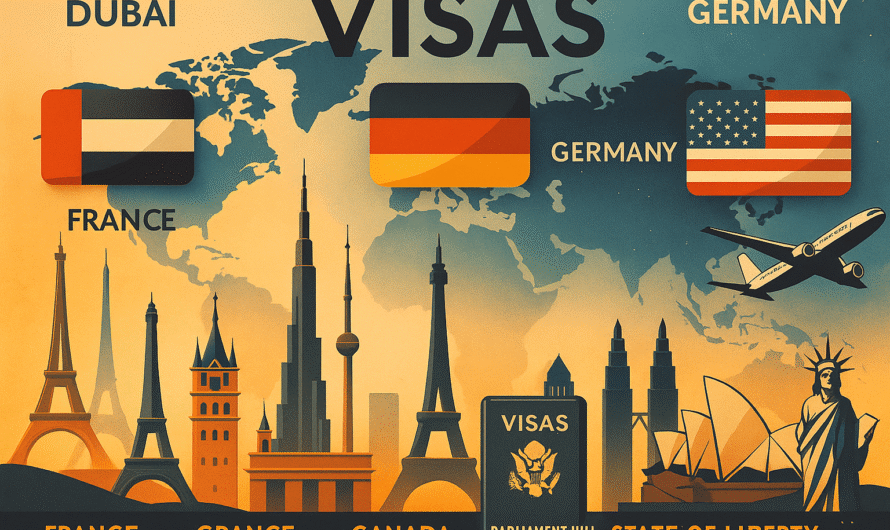 2025 Visa Application Guide: Step-by-Step Process to Get Dubai, Germany, France, Canada, USA & Australia Visas Fast